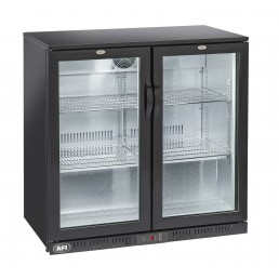 Arrière-Bars réfrigéré 2 portes vitrées +1/+10°c 201L 900x520xH900 AFI COLLIN CHR BEST