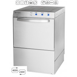 Lave-Vaisselle Universel 500x500 avec Doseur de Détergent, Pompe Auxiliaire de Rinçage et Pompe de Vidange STALGAST CHR BEST